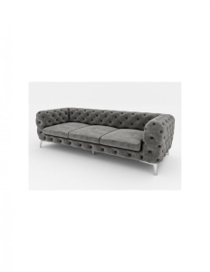 CANAPEA 3 LOCURI, CHESTERFIELD, DIN STOFA DE CALITATE, 243CM, CULOARE PERSONALIZATA, RPZ - Img 2