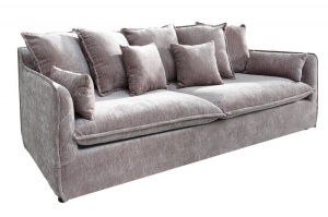 CANAPEA 3 LOCURI, DIN CATIFEA TAUPE, HEAVEN, COD 38570, DESIGN MODERN - Img 5