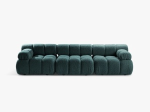 CANAPEA BELLIS, CU 3 LOCURI, BENZINA, CU TAPITERIE DIN TEXTIL BOUCLE ROLF, MICADONI