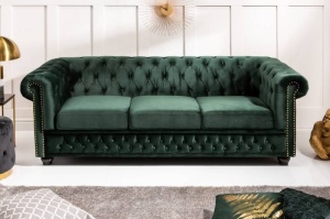 CANAPEA CHESTERFIELD, 205CM, CATIFEA VERDE, DESIGN CLASIC, ARTIM GROUP SELECTION