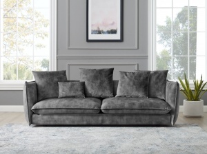 CANAPEA DEOSEBITA, 225CM, CATIFEA GRI, DESIGN RETRO, ARTIM GROUP SELECTION