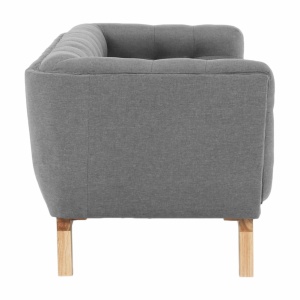 CANAPEA EVARIST, GRI/STEJAR, DIN TEXTIL SI LEMN, STIL MODERN, TK - Img 5