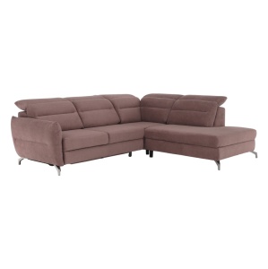 CANAPEA GREG, MODEL DREAPTA, ROZ/MOV, DIN TEXTIL/STOFA, EXTENSIBIL, SPATIU DEPOZITARE, STIL MODERN, TK - Img 3