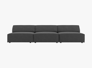 CANAPEA JODIE, 3 LOCURI, 240 CM, DIVERSE CULORI SI MATERIALE, DESIGN DEOSEBIT