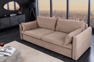 CANAPEA LIVING 215CM, APARTMENT, 3 LOCURI, MATERIAL RAIAT TAUPE, ARTIM GROUP SELECTION