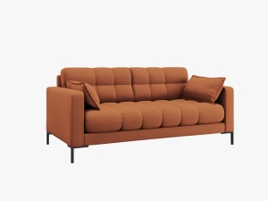 CANAPEA MAMAIA, 2 LOCURI, 152 CM, SCORTISOARA 52/NEGRU, TAPITERIE DIN STOFA FINA, DESIGN DEOSEBIT