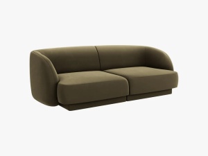 CANAPEA MILEY, 2 LOCURI, 180 CM, VERDE 77, TAPITERIE DIN CATIFEA, DESIGN DEOSEBIT - Img 2