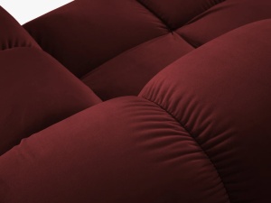 CANAPEA MODULARA BELLIS, 2 LOCURI, 188 CM, ROSU INCHIS 59, TAPITERIE DIN CATIFEA, DESIGN DEOSEBIT - Img 7