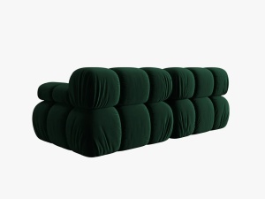 CANAPEA MODULARA BELLIS, 2 LOCURI, 188 CM, VERDE 38, TAPITERIE DIN CATIFEA, DESIGN DEOSEBIT - Img 4