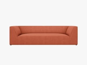 CANAPEA RUBY, CU 3 LOCURI, CORAI, CU TAPITERIE DIN TEXTIL STRUCTURAT OTTAWA, MICADONI
