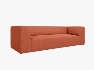 CANAPEA RUBY, CU 3 LOCURI, CORAI, CU TAPITERIE DIN TEXTIL STRUCTURAT OTTAWA, MICADONI - Img 2