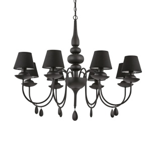 CANDELABRU BLANCHE SP8, NEGRU, DIN METAL, STIL CLASIC