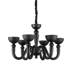 CANDELABRU BON BON SP6, NEGRU, DIN METAL, STIL MODERN