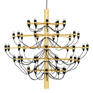 CANDELABRU GINO GOLD 100, DIN METAL SI OTEL CARBON, STIL MODERN, B2