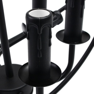 CANDELABRU INDUSTRIAL LOFT APP261, 52x52 cm, NEGRU, DIN METAL, STIL INDUSTRIAL, TU - Img 4