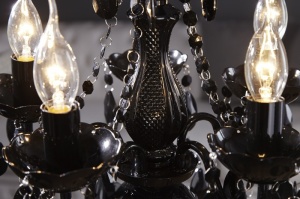 CANDELABRU KARAT S NEGRU 7228, CU 5 BRATE, DESIGN CLASIC - Img 3