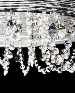 CANDELABRU MODERN SESILIA W4 DIN CRISTAL SI METAL DESIGN DEOSEBIT