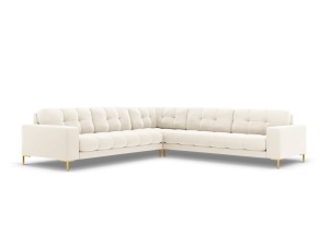 COLTAR DE LUX, BALI 256CM, TAPITERIE DIN CATIFEA, BEIGE BLU22, STIL MODERN, ARTIM GROUP SELECTION