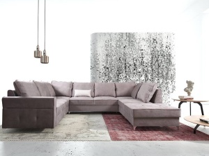 COLTAR EXTENSIBIL 337CM, BRODWAY U, DIN STOFA DE CALITATE SUPERIOARA, FOARTE CONFORTABL