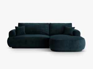 COLTAR EXTENSIBIL ELLA, DREAPTA, CU SPATIU DE DEPOZITARE, 5 LOCURI, 271 CM, DIVERSE CULORI SI MATERIALE, DESIGN DEOSEBIT - Img 6