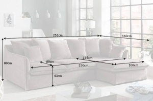 COLTAR, HEAVEN 255CM, TEXTIL GRI CONFORTABIL, COD 45445, MODEL DEOSEBIT - Img 7