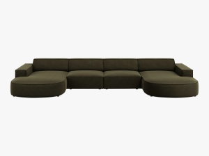 COLTAR JODIE, 6 LOCURI, 364 CM, DIVERSE CULORI SI MATERIALE, DESIGN DEOSEBIT - Img 5