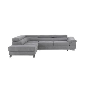 COLTAR LEGAS, MODEL STANGA, GRI, DIN TEXTIL, EXTENSIBIL, SPATIU DEPOZITARE, STIL MODERN, TK - Img 8