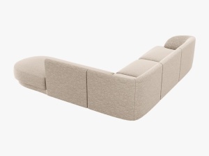 COLTAR MILEY DREAPTA, 6 LOCURI, 258 CM, BEJ 30, TAPITERIE CHENILLE, DESIGN DEOSEBIT - Img 2