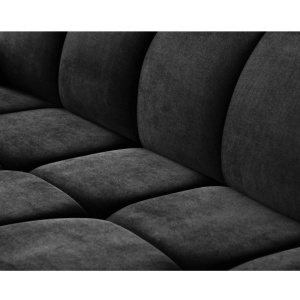 COLTAR MODERN DEOSEBIT, GOMEZ STANGA 267CM, DIN CATIFEA DE CULOARE NEAGRA, CONFORT SPORIT - Img 5