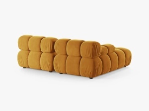 COLTAR MODULAR BELLIS, PE STANGA, CU TAPITERIE DIN CATIFEA VENUS, MICADONI - Img 3