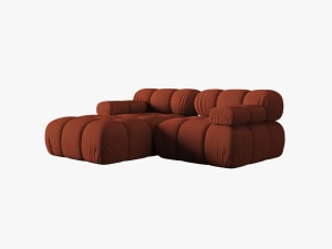COLTAR MODULAR BELLIS, STANGA, 2 LOCURI, 191 CM, SCORTISOARA 44, TAPITERIE DIN CATIFEA 3D, DESIGN DEOSEBIT - Img 5