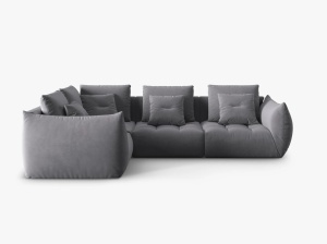 COLTAR MODULAR BLOOM STANGA, 4 LOCURI, 316 CM, DIVERSE CULORI SI MATERIALE, DESIGN DEOSEBIT