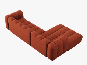 COLTAR MODULAR LUPIN, STANGA, 4 LOCURI, 288 CM, SCORTISOARA 44, TAPITERIE CHENILLE, DESIGN DEOSEBIT - Img 5