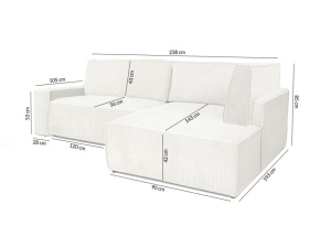 COLTAR PILLOW L, CU FUNCTIE DE DORMIT, GRUPA II, CONFECTIONAT DIN METAL, SPUMA POLIURETANICA SI TEXTIL, STIL MODERN - Img 2