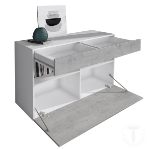COMODA 2 USI 100CM, JOHNNY, COD 4205, STIL MODERN, REALIZATA DIN PANOURI ECO DIN LEMN - Img 4