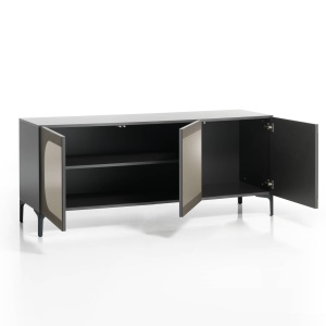 COMODA/BUFET 165CM, KIM BRONZE, COD 4968, STIL MODERN, REALIZATA DIN METAL SI PANOURI ECO - Img 2