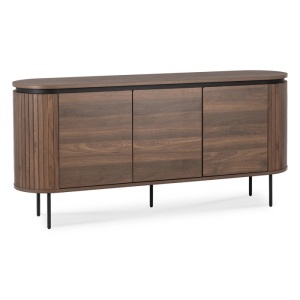 COMODA LIVING 160CM, ARTIM MEBLE, CU 3 USI, REALIZATA DIN MDF, CULOARE NUC, STIL MODERN
