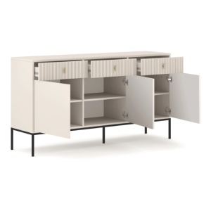 COMODA LIVING 160CM, ARTIM MEBLE, CU 3 USI, REALIZATA DIN MDF, CULOARE CREM, STIL MODERN - Img 4