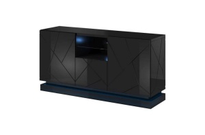 COMODA LIVING, CAMA-QIU-KOM-BI/BI 150CM, MDF LUCIOS, DIVERSE NUANTE, DESIGN MODERN - Img 3