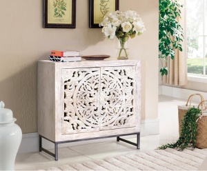 COMODA LIVING DIN LEMN 80CM, LEMN DE MANGO SI METAL, ARTIM GROUP SELECTION