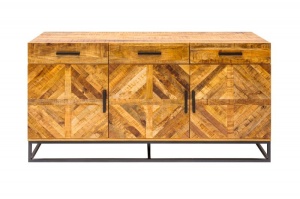 COMODA LIVING INFINITY MANGO 39239 DIN LEMN MASIV DE MANGO, DESIGN VINTAGE - Img 6