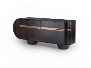 COMODA LIVING, LUCA 200CM, DIN MDF SI ORNAMENTE DIN METAL, SCHULLER