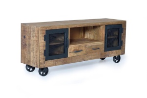 COMODA TV 150CM, LEMN DE MANGO SI METAL, GINER Y COLOMER