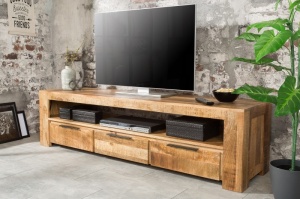 COMODA TV 170CM, IRON CRAFT, LEMN MASIV DE MANGO, DESIGN INDUSTRIAL, ARTIM GROUP SELECTION
