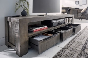COMODA TV, IRON CRAFT 170CM, DIN LEMN DE MANGO, STIL INDUSTRIAL, ARTIM GROUP SELECTION - Img 3