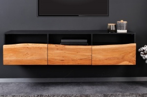 COMODA TV, ORGANIC 140CM, NATUR MIERE/ANTRACIT, DIN LEMN DE SALCAM/METAL, ARTIM GROUP COLLECTION