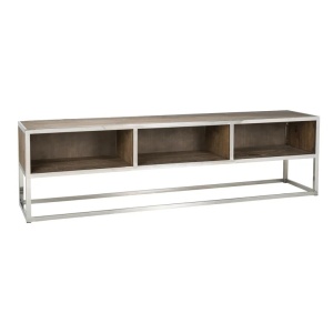 COMODA TV REDMOND, 180 CM, MARO/CROM, DIN LEMN RECICLAT SI METAL, RICHMOND INTERIORS