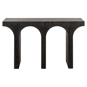 CONSOLA ASHFORD, 214126, CONFECTIONATA DIN FURNIR, LEMN DE STEJAR SI PAL, CULOAREA MARO INCHIS, STIL MODERN - Img 2