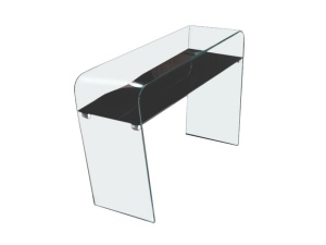 CONSOLA CASA VIOLINO DIN STICLA TRANSPARENTA STIL MODERN B2
