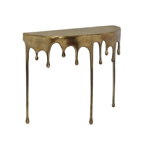 CONSOLA DROPS GOLD, 825241, CONFECTIONATA DIN ALUMINIU, STIL MODERN